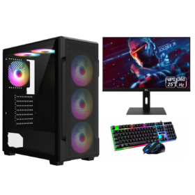 Gaming PC Bundle Intel Core i5-6th Gen, 16GB RAM, 512GB SSD/1TB HDD, RTX 3050 6GB, Wi-Fi Windows 11